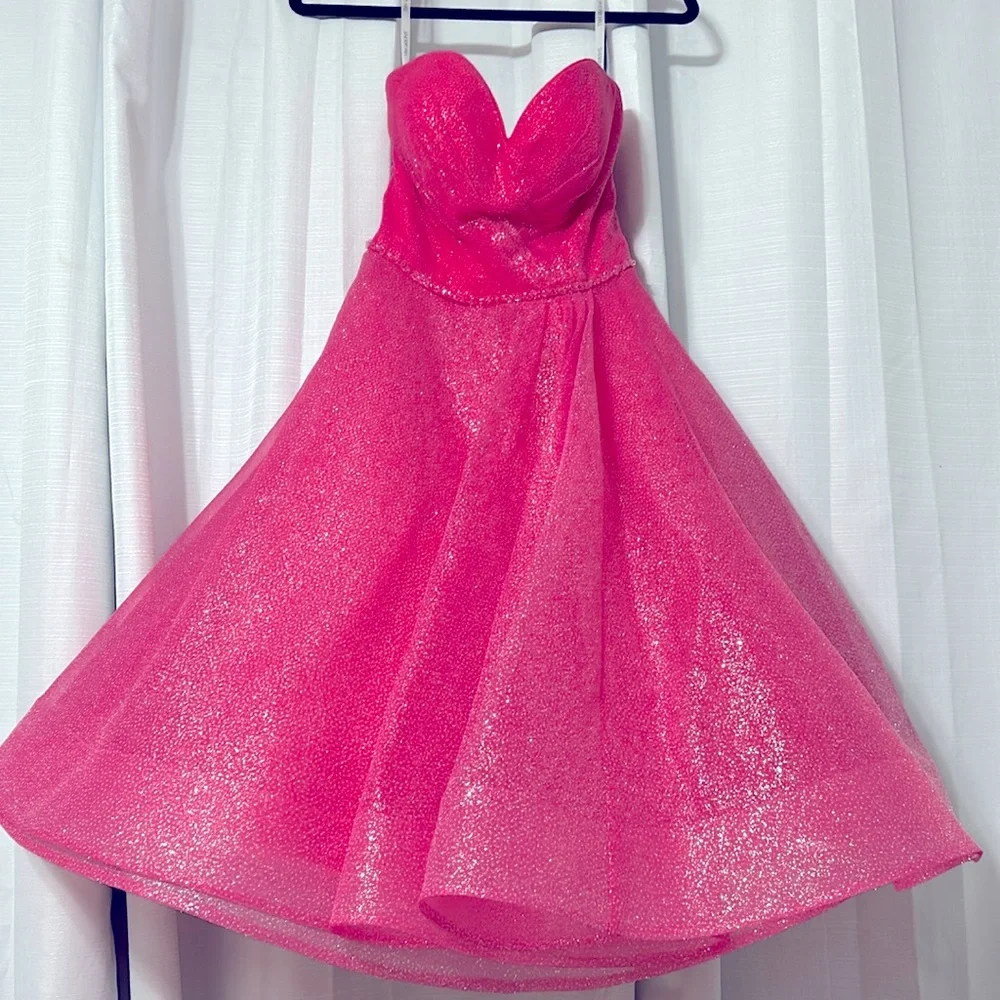 Sherri Hill Pageant/Formal Pink Dress - Picture 3 of 7